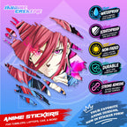 Blue lock Anime Scratch Sticker | Waterproof Vinyl for Helmet, Motorcycle, Car, Laptop & Tumbler