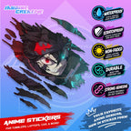 Black Clover Inspired Scratch Sticker Waterproof Vinyl for Helmet, Motorcycle, Car, Laptop & Tumbler