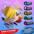 Akatsuki Anime Inspired Scratch Sticker | Waterproof Vinyl for Helmet, Motorcycle, Car & Tumbler