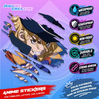 Dr. Stone Anime Inspired Scratch Sticker | Waterproof Vinyl for Helmet, Motorcycle, Laptop & Tumbler