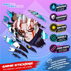 Dandadan Anime Scratch Sticker | Waterproof Vinyl for Helmet, Motorcycle, Car, Laptop & Tumbler