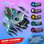 Kaiju no. 8 Anime Inspired Scratch Sticker Waterproof Vinyl for Helmet, Motorcycle, Laptop & Tumbler