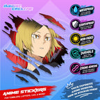 Haikyu Anime Inspired Scratch Sticker Waterproof Vinyl for Helmet, Motorcycle, Car, Laptop & Tumbler