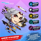 Genshin Inazuma Inspired Scratch Sticker Waterproof Vinyl for Helmet, Motorcycle, Car & Tumbler
