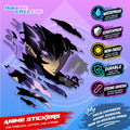 Solo Leveling Inspired Scratch Sticker | Waterproof Vinyl for Helmet, Motorcycle, Car & Tumbler