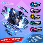 Captain America Inspired Scratch Sticker | Waterproof Vinyl for Helmet, Motorcycle, Laptop & Tumbler