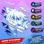 Hunter x Hunter Inspired Scratch Sticker | Waterproof Vinyl for Helmet, Motorcycle, Car & Tumbler