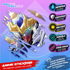 Gundam Inspired Scratch Sticker | Waterproof Vinyl for Helmet, Motorcycle, Car, Laptop & Tumbler