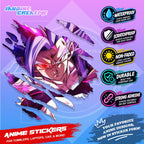 Dragonball Anime Inspired Scratch Sticker Waterproof Vinyl for Helmet, Motorcycle, Car & Tumbler