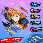Haikyu Anime Inspired Scratch Sticker Waterproof Vinyl for Helmet, Motorcycle, Car, Laptop & Tumbler