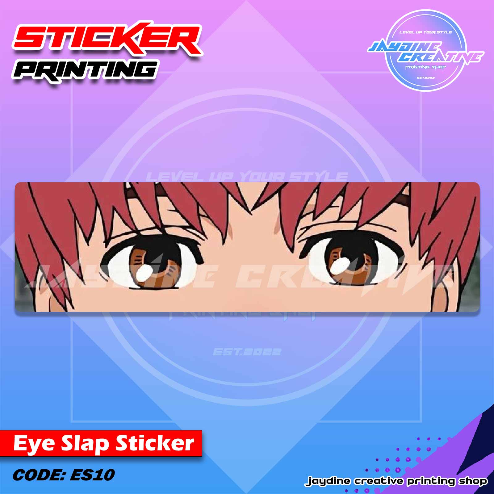 Dandadan Inspired Eye Slap Sticker