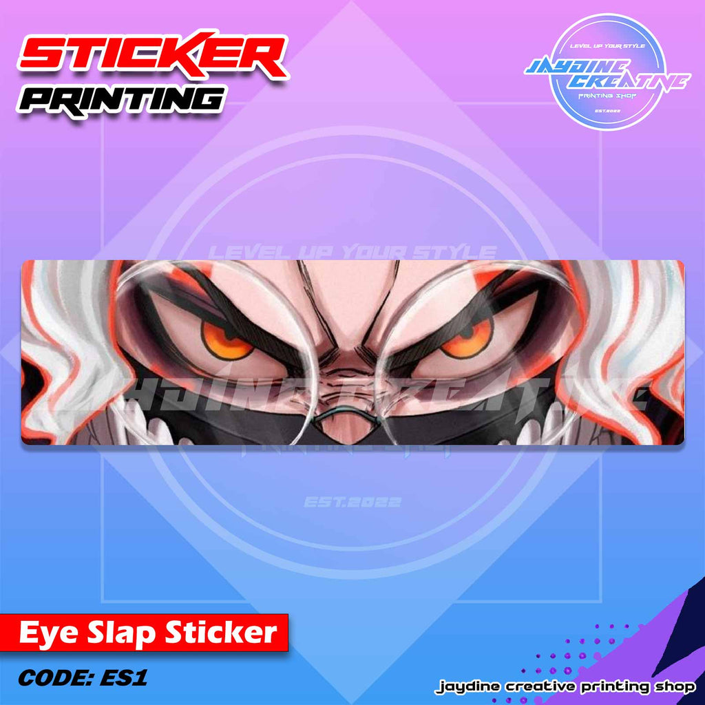Dandadan Inspired Eye Slap Sticker