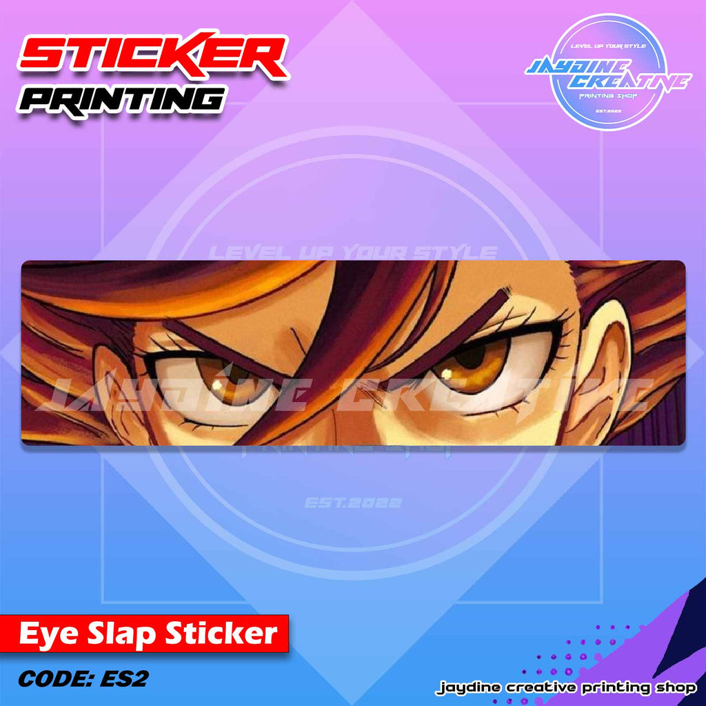 Dandadan Inspired Eye Slap Sticker