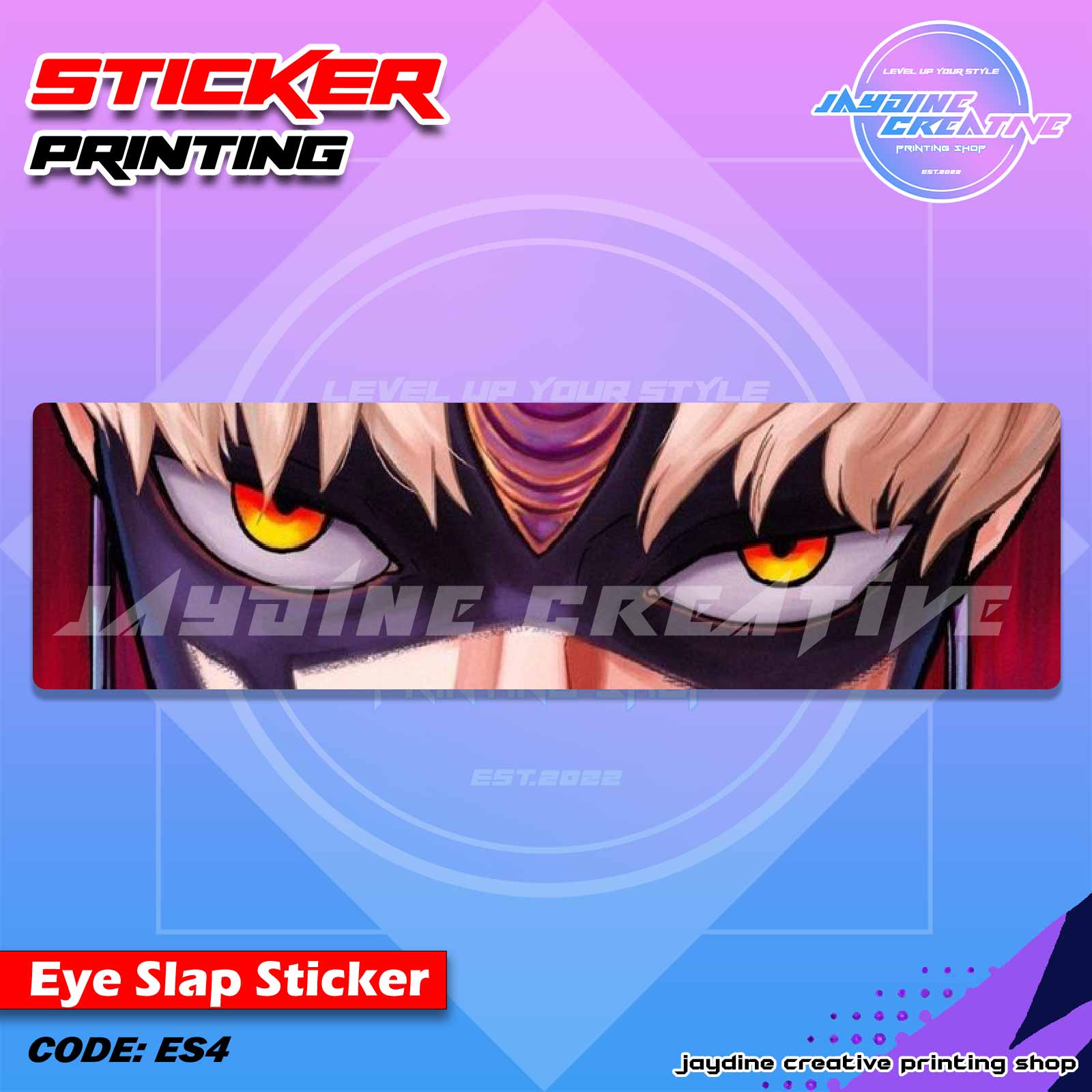 Dandadan Inspired Eye Slap Sticker
