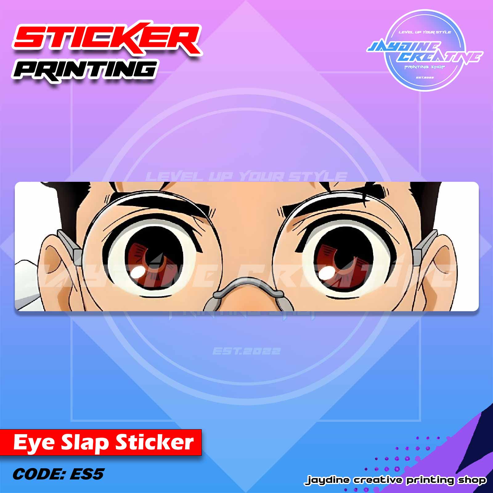 Dandadan Inspired Eye Slap Sticker