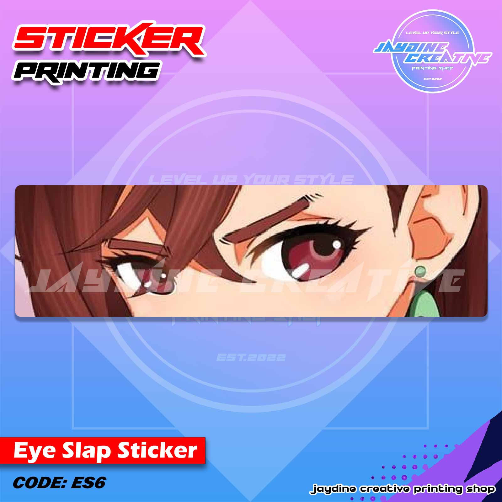 Dandadan Inspired Eye Slap Sticker