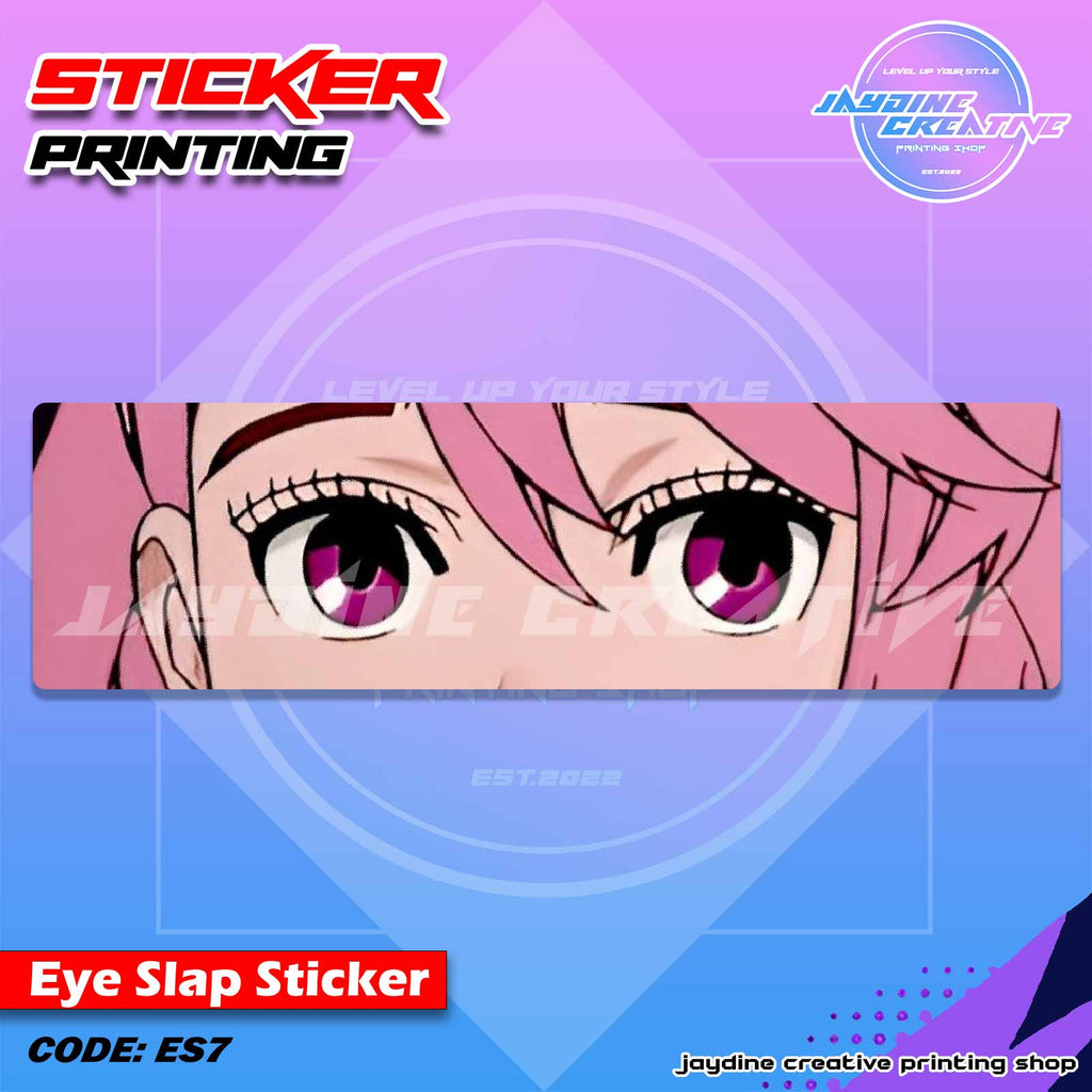 Dandadan Inspired Eye Slap Sticker