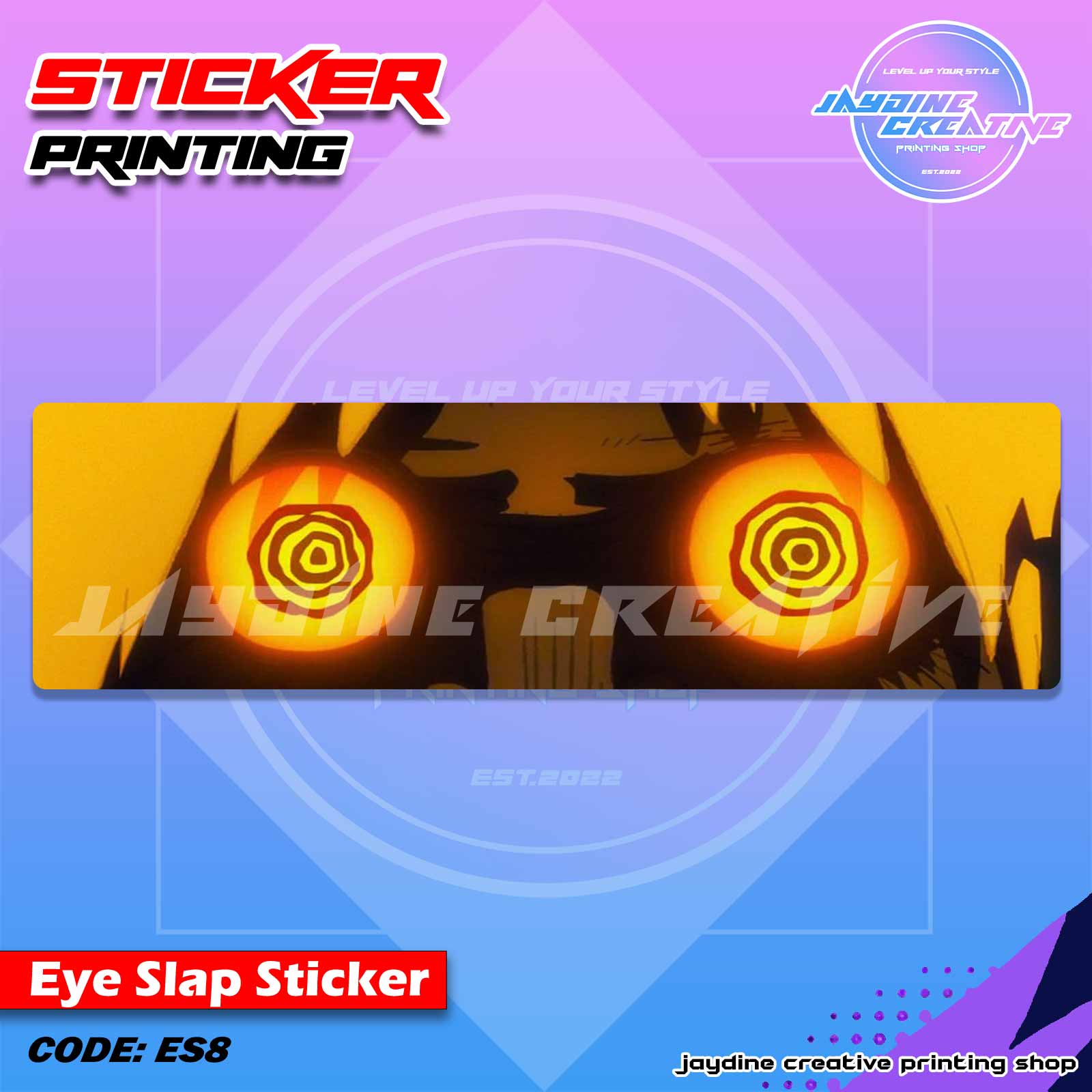 Dandadan Inspired Eye Slap Sticker