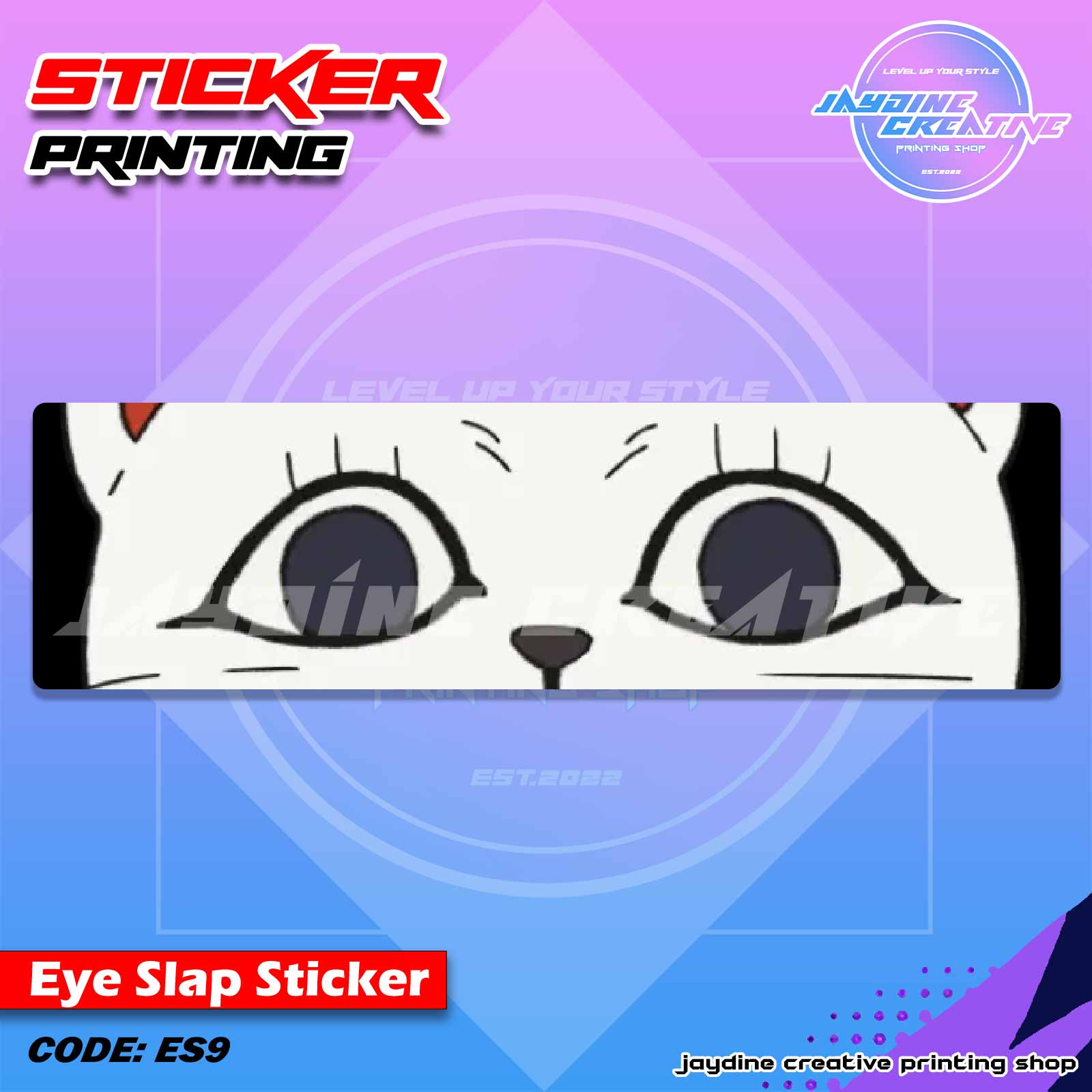 Dandadan Inspired Eye Slap Sticker