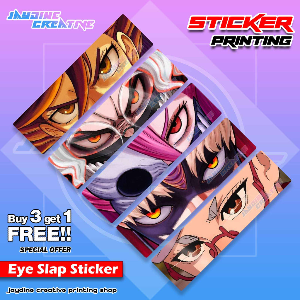 Dandadan Inspired Eye Slap Sticker