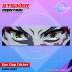 Demon Slayer Inspired Eye Slap Sticker