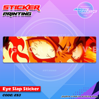 Demon Slayer Inspired Eye Slap Sticker