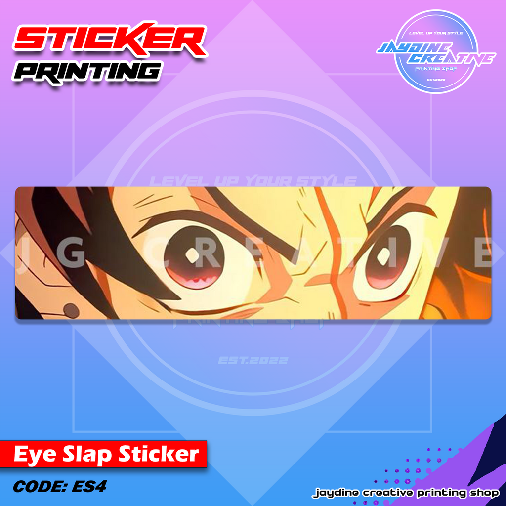 Demon Slayer Inspired Eye Slap Sticker
