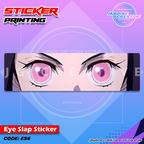 Demon Slayer Inspired Eye Slap Sticker
