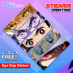Demon Slayer Inspired Eye Slap Sticker