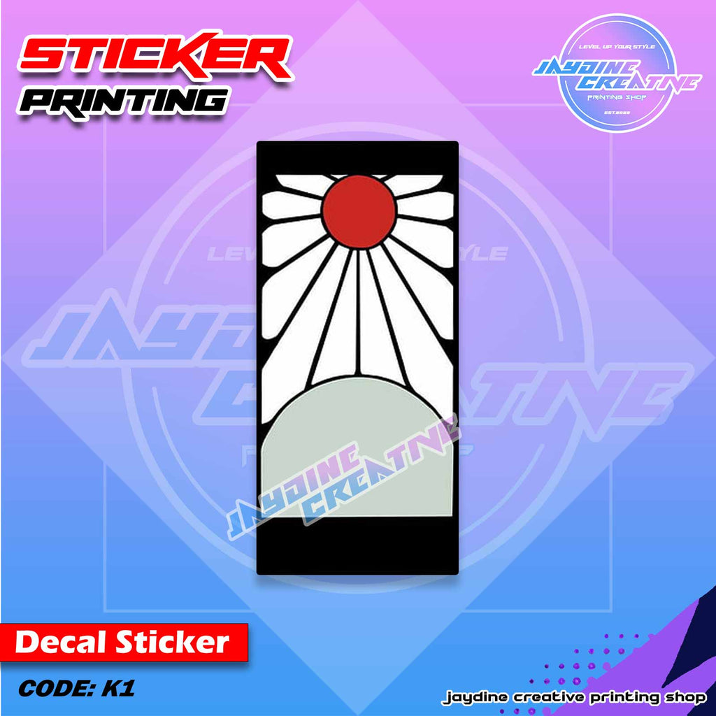 Demon Slayer Inspired Peeker Sticker