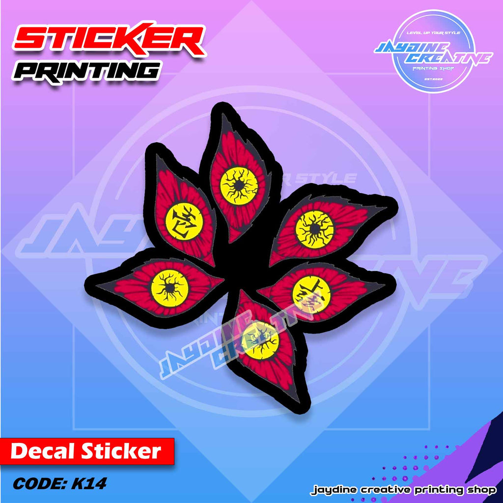 Demon Slayer Inspired Peeker Sticker