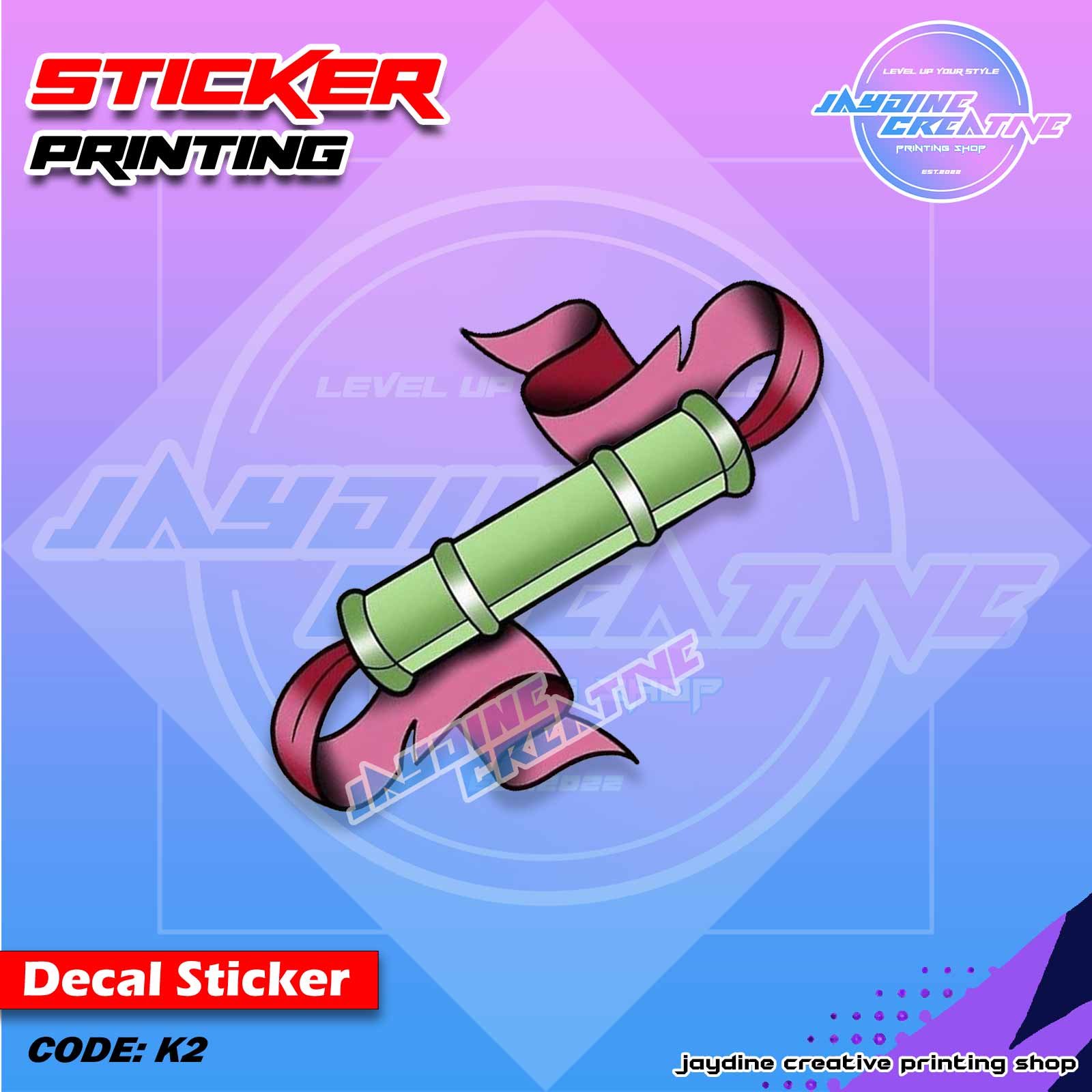 Demon Slayer Inspired Peeker Sticker