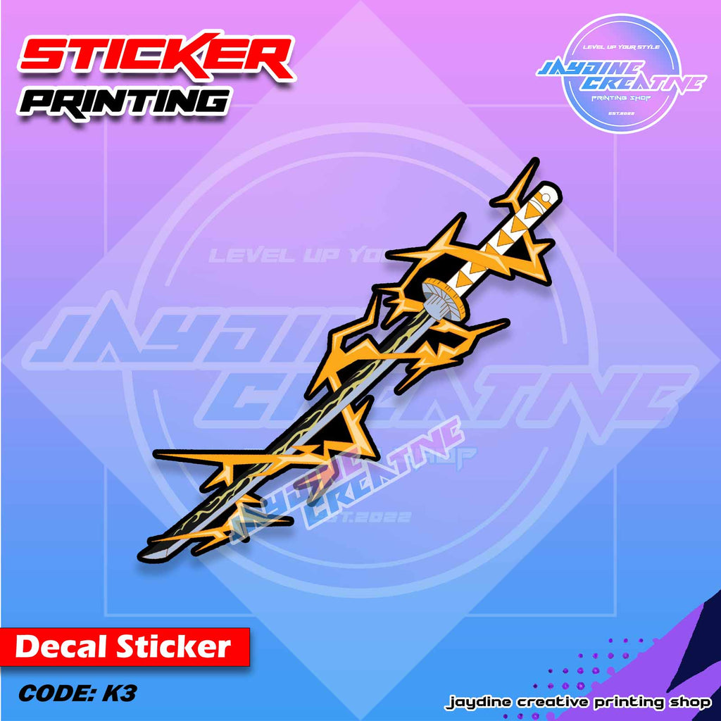 Demon Slayer Inspired Peeker Sticker