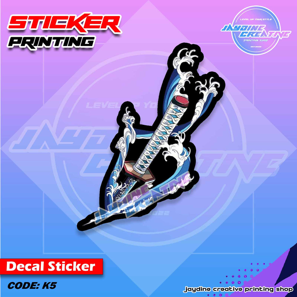Demon Slayer Inspired Peeker Sticker