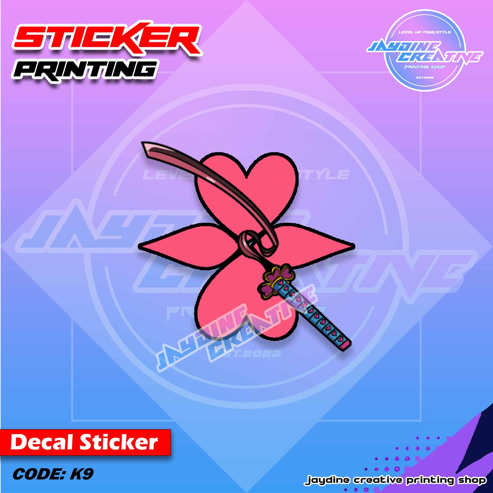 Demon Slayer Inspired Peeker Sticker