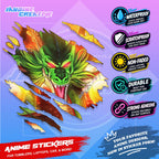 Dragonball Anime Inspired Scratch Sticker Waterproof Vinyl for Helmet, Motorcycle, Car & Tumbler
