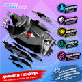 Naruto Inspired Scratch Sticker | Waterproof Vinyl for Helmet, Motorcycle, Car & Tumbler