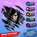 Devil May Cry Inspired Scratch Sticker | Waterproof Vinyl for Helmet, Motorcycle, Laptop & Tumbler