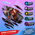 Chainsawman Anime Inspired Scratch Sticker Waterproof Vinyl for Helmet, Motorcycle, Laptop & Tumbler