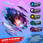 All Anime Anime Inspired Set 2  Anime Inspired Scratch Sticker Waterproof Vinyl for Helmet, Motorcycle, Car, Laptop & Tumbler