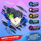 Blue lock Anime Scratch Sticker | Waterproof Vinyl for Helmet, Motorcycle, Car, Laptop & Tumbler