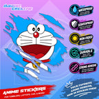 Kids Edition Cartoon Inspired Scratch Sticker Waterproof Vinyl for Helmet, Motorcycle, Car & Tumbler
