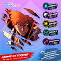 Bleach Anime Inspired Scratch Sticker Waterproof Vinyl for Helmet, Motorcycle, Car, Laptop & Tumbler
