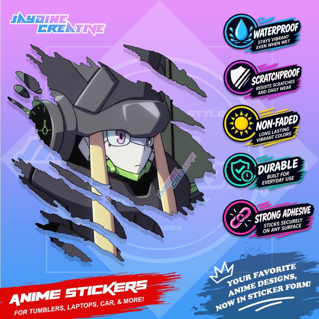 Darling in the Franxx Scratch Sticker Waterproof Vinyl for Helmet, Motorcycle, Car, Laptop & Tumbler