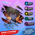Hunter x Hunter Inspired Scratch Sticker | Waterproof Vinyl for Helmet, Motorcycle, Car & Tumbler
