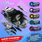 Bleach Anime Inspired Scratch Sticker Waterproof Vinyl for Helmet, Motorcycle, Car, Laptop & Tumbler