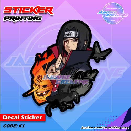 Akatsuki Itachi Inspired Peeker Sticker