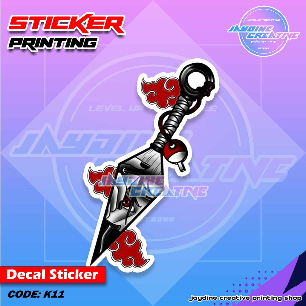 Akatsuki Itachi Inspired Peeker Sticker