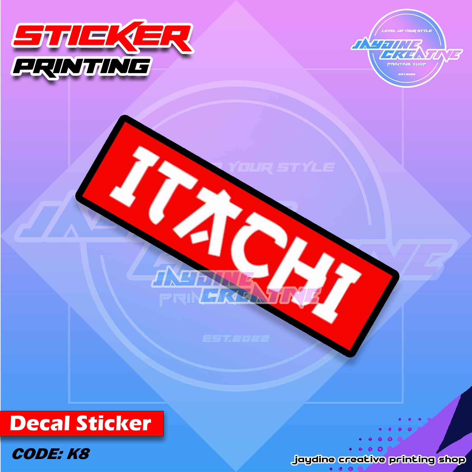 Akatsuki Itachi Inspired Peeker Sticker