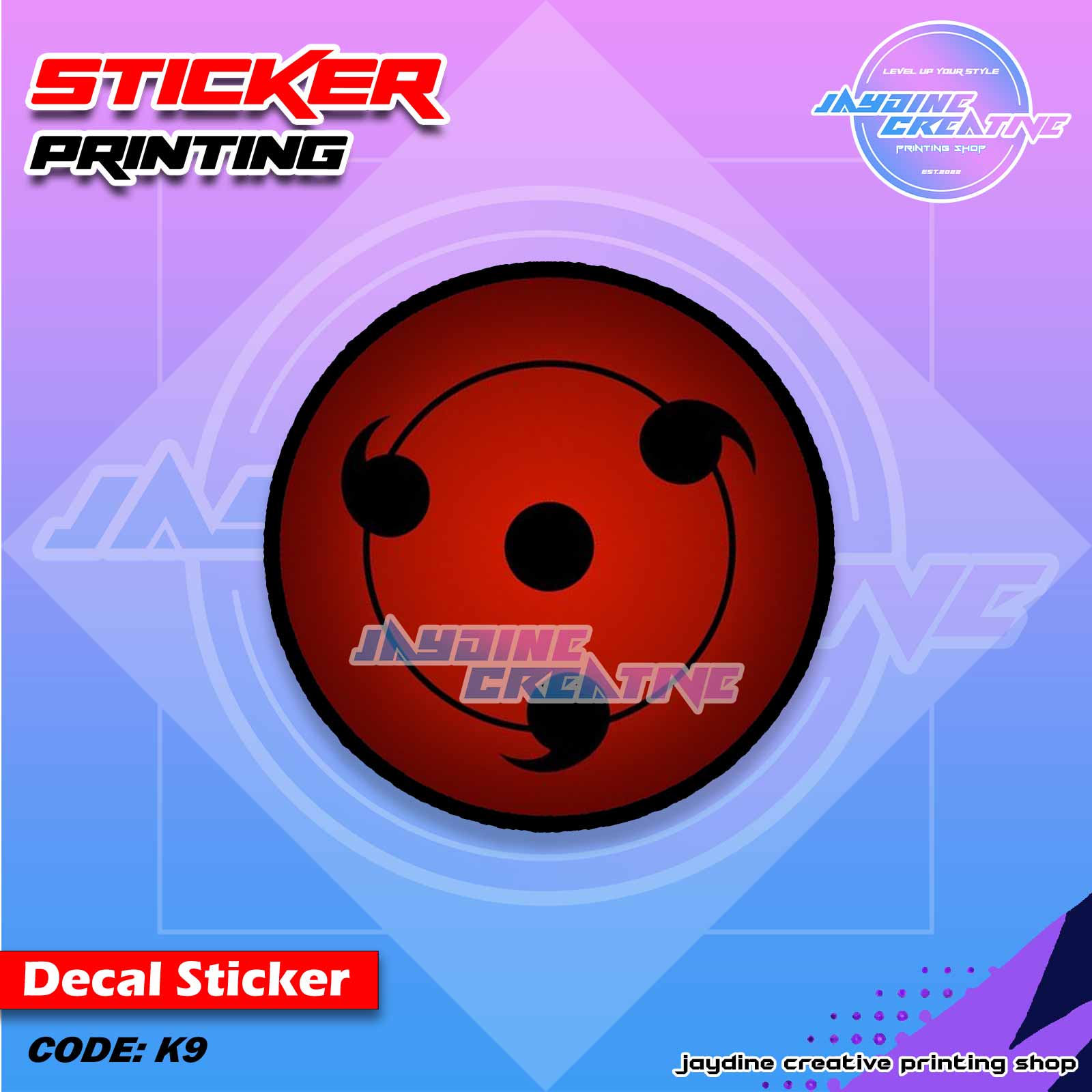 Akatsuki Itachi Inspired Peeker Sticker